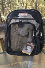 ProSport Black Backpack See Through Net 17" x 14" with Front Pocket Unisex NEW
