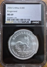 2026 1oz S. AFRICA S1KR KRUGERRAND MS 69 (Storage 16A)