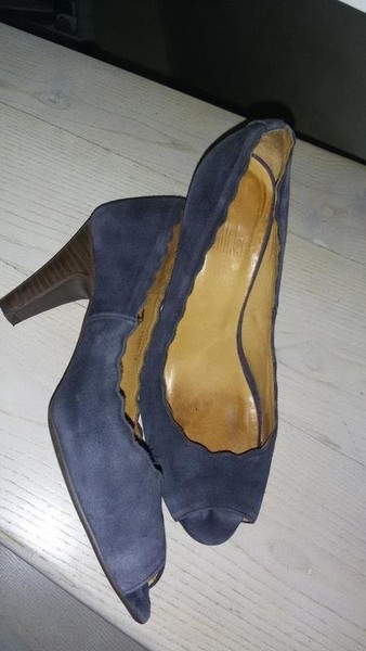 Women Billi Bi Heels Navy Suede 38