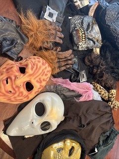 Halloween Costumes Box Lot Kids Size Scary