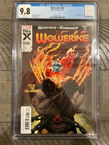 WOLVERINE #36 CGC 9.8 1st HELLVERINE!!!!! WEAPONS OF VENGEANCE🔥🔥🔥🔥🔥🔥🔥🔥