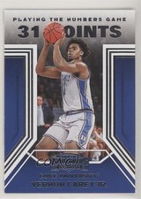 2020 Panini Contenders Draft Picks Playing the Numbers Game Vernon Carey Jr 03rx