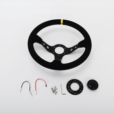 35cm Wildleder Lenkrad Rennsport Lenkrad Hohe Qualität