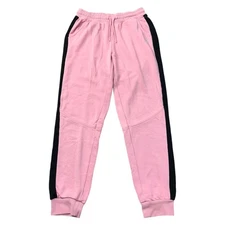 Fila Sweatpant Joggers Cuffed Drawstring Pockets Pink Mens Small