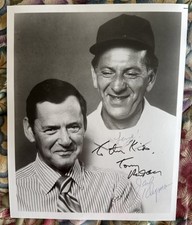 Jack Klugman & Tony Randall Signed 8x10” Photo The Odd Couple Excellent Cond.