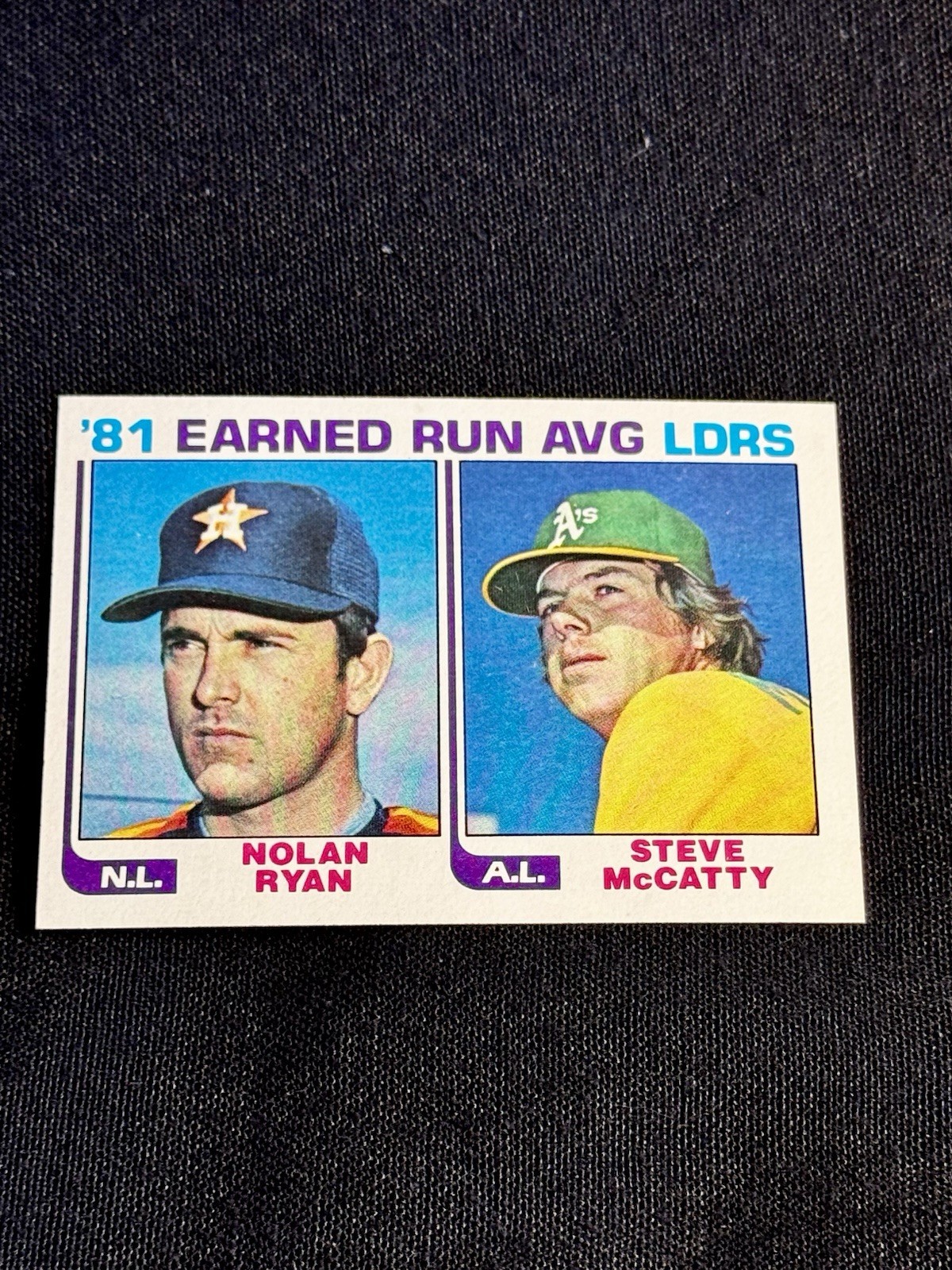STRIKEOUT KING 1982 Topps N.L Leader Nolan Ryan #167 Houston Astros MLB HOF