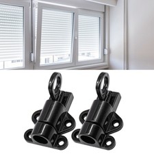 Pull Ring Latch Lock 2PCS Black Automatic Door Latch Lock High Strength For IS