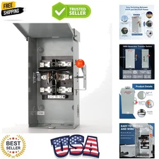 Generator Transfer Switch,24000W General-Duty Double-Throw Safety Switch,120/...