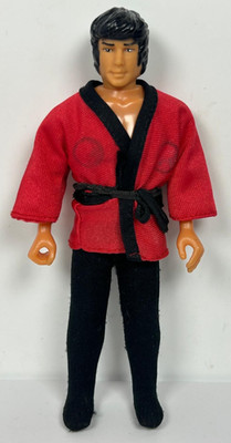 Bruce Lee in Red Jacket - Actionfigur - 6,5'' - Largo Toys 1986 - getragene Hose