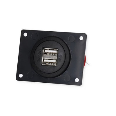 Pro Car USB Doppel-Einbausteckdose, 12/24V, 2x2500mA