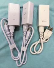 3 POE Injectors 2 Ubiquiti and 1 TP link never used 48v Wall cords
