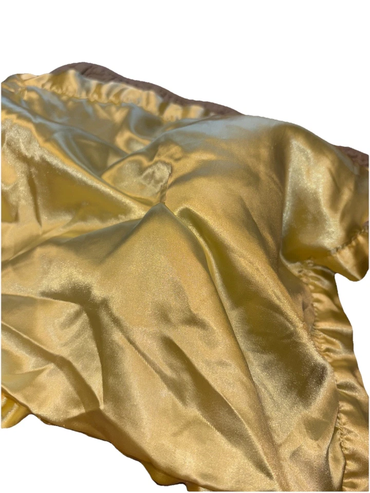 Carter's yellow duck velour satin security blanket baby sleeping ducky lovey - Image 3 of 4