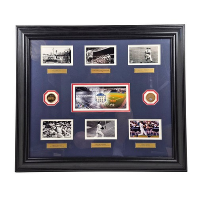 #ad Highland Mint 1923 08 Yankee Stadium Framed Dirt Coin Ruth Gehrig Jeter LE #90 $150.00