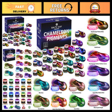 20 Chameleon Mica Powder 12 Color-Shift Pigments Set for Epoxy Resin Art