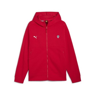 PUMA Scuderia Ferrari Style Sweat Full Zip Jacket Mens Red Casual Athletic Outer