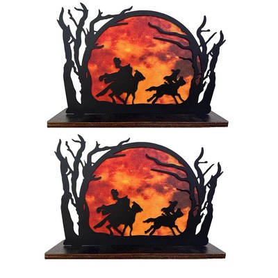 Kopfloser Reiter Silhouette Halloween Schreibtisch Dekoration, Headless9890