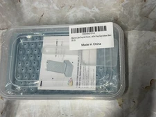 Mini Ice Cube Trays for Freezer 4 Pack 104 Ice Each- Container & Scoop