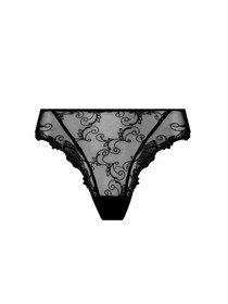 Lise Charmel Black Dressing Floral Fancy Brief