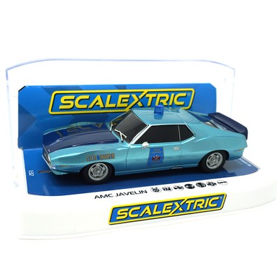 1/32 Slot Car Scalextric AMC Javelin Police Slot Car - Working