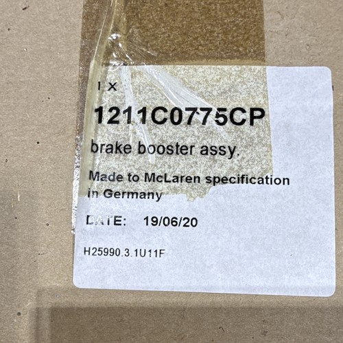 McLaren 650S 2015-2017 Left, right Brake boosters Pair P/N 1211C0775CP Photo - $500