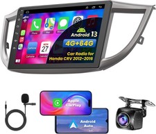 8core 4 64GB Carplay For Honda CRV 2012-2016 Car Stereo Radio Android 13 Cam GPS