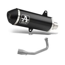 Marmitta collettore racing ARROW Urban nera per Honda 125 SH 2017-2019