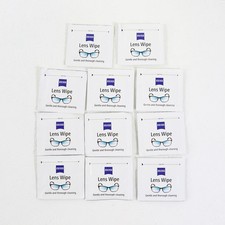 ZEISS Lens Cleaning Wipes Pre-Moistened Eye Glasses Webcams Camera Optics x11Pcs