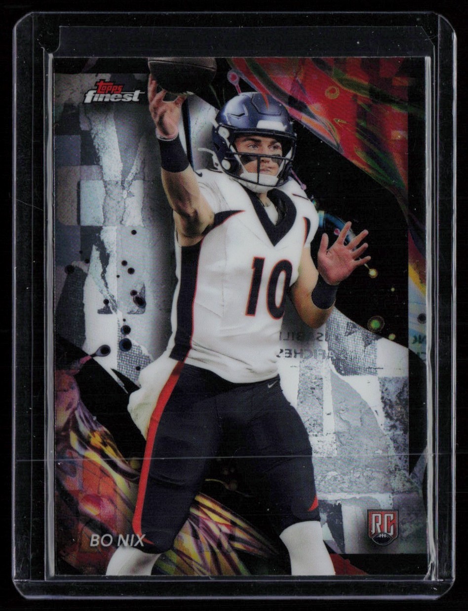 BO NIX 2024 TOPPS FINEST UNCOMMON RC DENVER BRONCOS #163