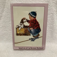 Yanoman Norman Rockwell Boy Meets His Dog Jigsaw Puzzle 200pc 25x35cm Japan New