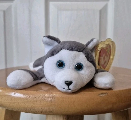 Vintage Ty Beanie Baby "NANOOK" the Siberian Husky, #4104, 1996, Mint Condition!