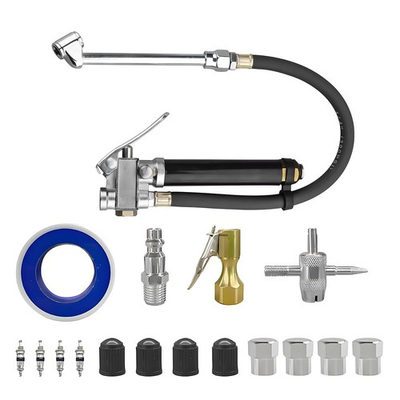 #ad Tire Inflator with Air Chuck Auto Tire Pressure Gauge Air Compressor Accessories $17.89