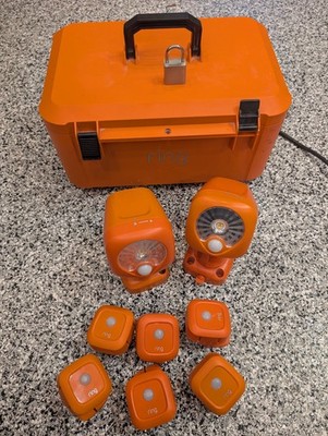 Ring Jobsite Security Powered Case with 6 motion sensors and 2 spotlights & Lock