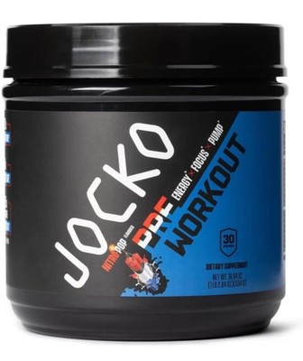 Jocko Fuel Pre Workout High Stim Sugar Free Men Women Energy Boost Exp 08/26 NEW