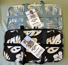 ALOHA Collection CleverMade Collapsible Beach Tote Black  Teal Costco Quick SHP