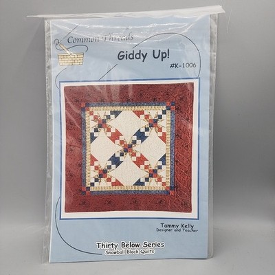 Giddy Up 39 Below Series Common Threads #K-1006 By Tammy Kelly Snowball Block Qu