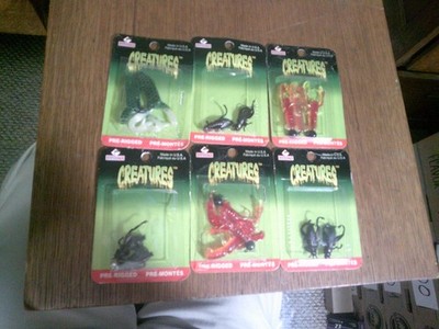 6-ASSORTMENT Casey's  Creatures lures Pre-Rigged Lot # 173