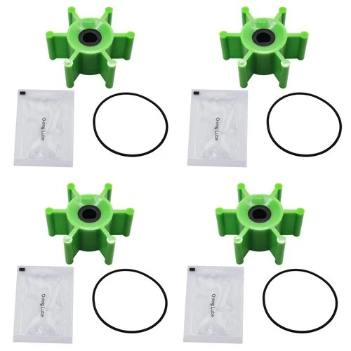 4PC 6303-0007-P Polyurethane Impeller with O-Ring Kit & Lubrication Replaceme... - Picture 1 of 6