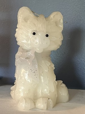 Cat Candle-Vintage Fluffy Kitty Detailed and Decorative Design 
