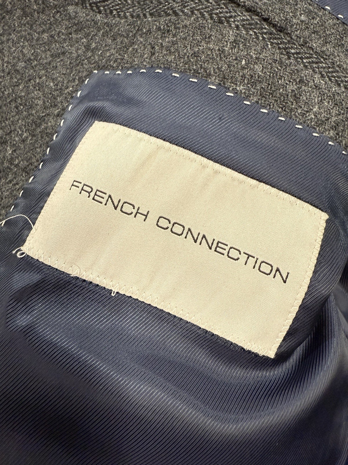 French Connection Grey Melange Patchwork Jacket W… - image 6