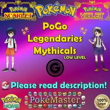 🍊Shiny Non-shiny PoGo Legendaries Lv. 1-20 6IV🍇Scarlet Violet HOME (💯Legal)