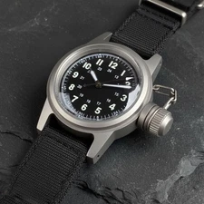 36mm Tandorio Black Dial Miyota 8215 Automatic Mens wrist Watch Sapphire Glass