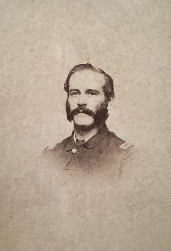 Civil War Union Officer Soldier Named PHOTO CDV Photograph