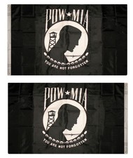3x5 POW/MIA Nylon 220D Double Sided 2 Faced flag Made in USA Brand New