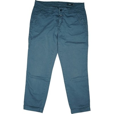 Closed IT46 Jeans Trousers Used Blue Ladies 7/8 Ankle Chino Fabric Stretch D42