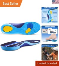 Plantar Fasciitis Insoles for High Arch Support  Pain Relief Men 6-6.5, Wom...