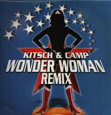 Kitsch & Camp Wonder Woman TRANSPARENT BLUE VINYL Vinyl Single 12inch