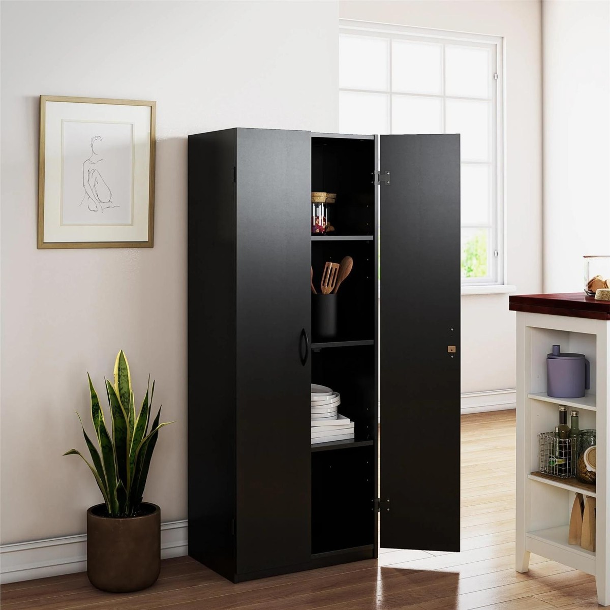 Mainstays 5101056WCOM 2 Door Storage Cabinet 60