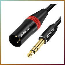 XLR auf Klinke 6,35mm Mikrofonkabel 5m TRS auf XLR Stecker