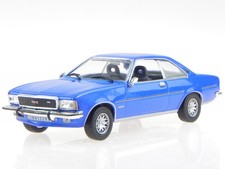 Opel Commodore B GS/E blue diecast modelcar in showcase 1:43