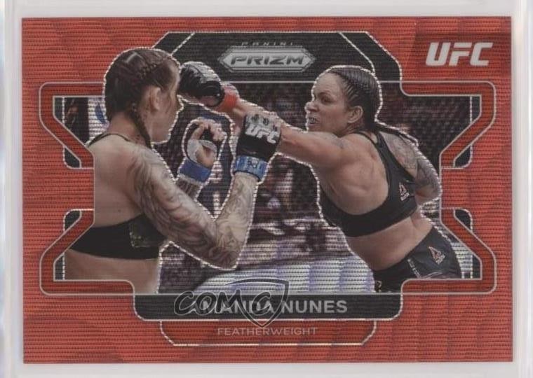2022 Panini Prizm UFC Ruby Wave Prizm Amanda Nunes #65 pj5